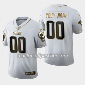 Maillot Los Angeles Rams Custom Nike Blanc Golden Edition 100th - Homme